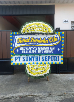 Papan Bunga Duka di Pegajahan