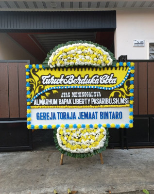Papan Bunga Duka di Pegajahan