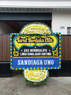 Papan Bunga Duka di Pegajahan